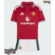 Tanie Strój piłkarski Manchester United Koszulka Podstawowej dla dziecięce 2026-27 Krótkie Rękawy (+ szorty)